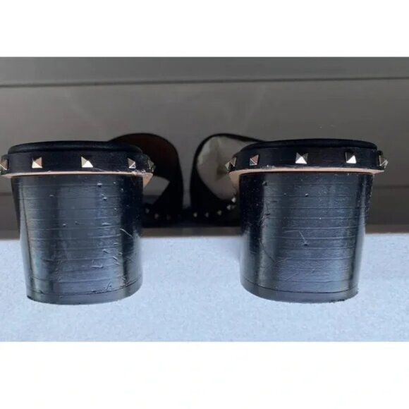 Authentic Valentino Soul Rockstud block heel leather sandals. Size EU 40.5 - Picture 5 of 8